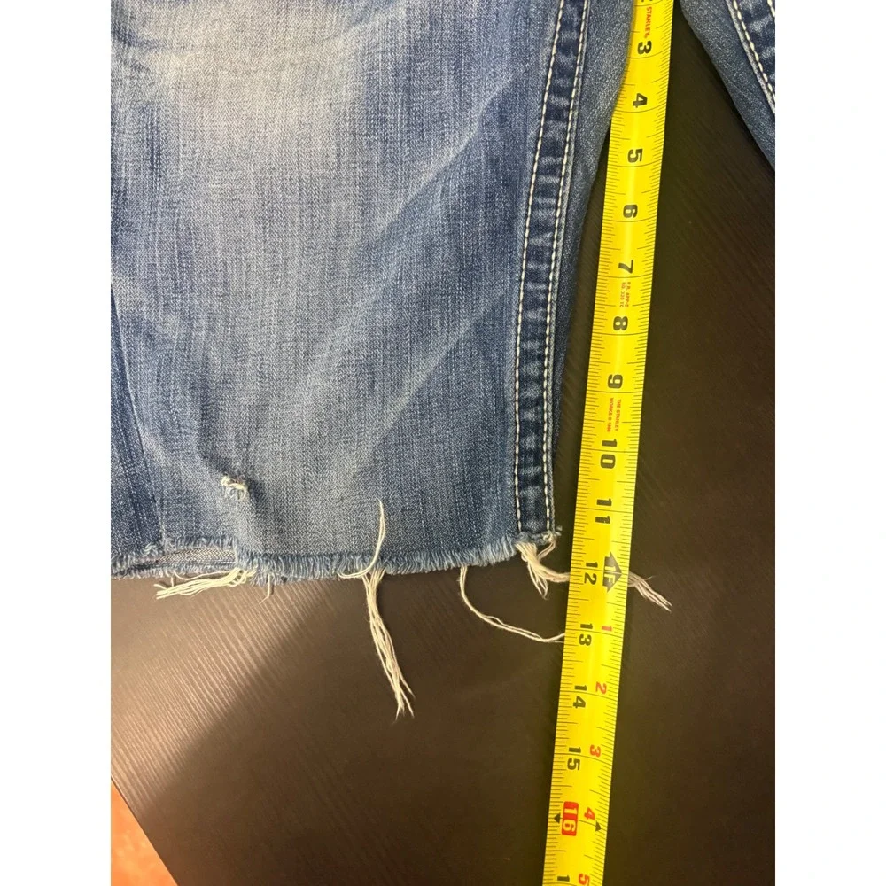 True religion rainbow Joey blue jean shorts men's size 31